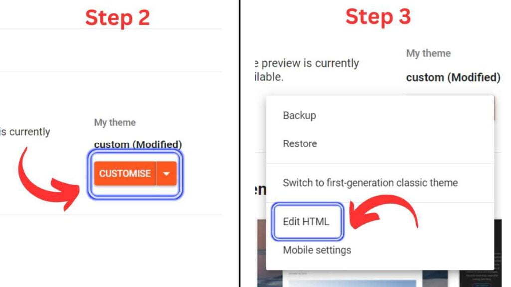 How to Add Back to Top to Blogspot Blog Step 2 and Step 3